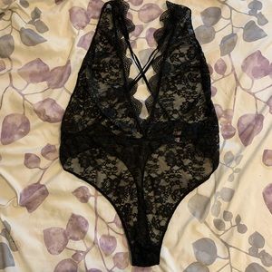 Victoria’s Secret black lace teddy